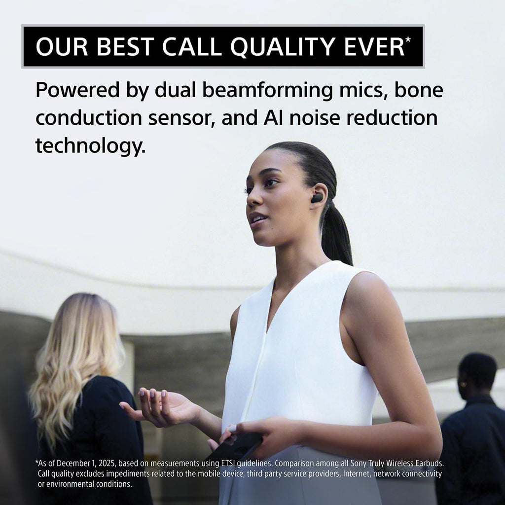 Sony WF-1000XM6 The Best Truly Wireless Noise Cancelling Earbuds (2026 Model)  Bluetooth in-Ear Headphones  with Studio-Quality Sound  Up to 24 Hours of Battery Life  Platinum Silver