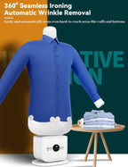 Automatic Ironing Machine - 2026 Upgraded 2-in-1 Touched Hands-Free Automatic Steam Ironm, 8 Minutes Quick Ironed Dry, Steamer 360° Without Blind Spots Drying for Shirts, Pants & Shoes(Basic)