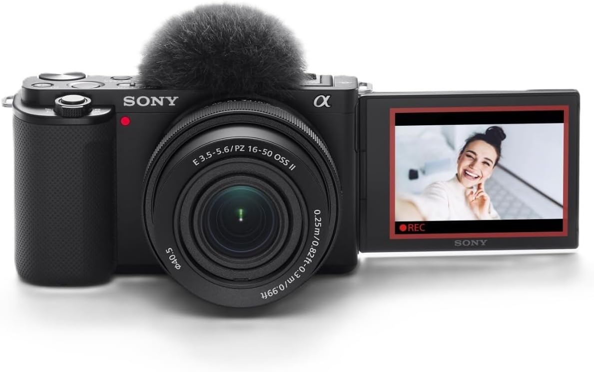 Sony Alpha ZV-E10 - APS-C Interchangeable Lens Mirrorless Vlog Camera Kit - Black  ZVE10KB