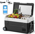 Manastin 12 Volt Refrigerator, 37QT Electric Cooler, Electric Cooler APP Control, Portable Freezer 12V/24V DC 100-240V AC, Car Fridge -4℉~68℉, 12V Cooler for Travel, Camping, Boat