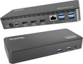 Plugable USB C Triple Display Docking Station | 100W PD  3x HDMI (1x 4K 30Hz  2x 1080p 60Hz)  6x USB 5Gbps Ports | Windows  macOS  ChromeOS Compatible - Enhance Productivity with Multi-Monitor Support