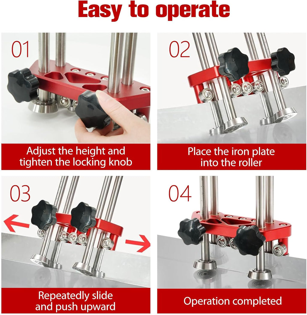 Metal Sheet Rollers&Bending Tools, dual-station metal sheet rollers,Suitable for 0-100° Bending Range&metal sheet Bending Machine with Anti-damage paint surface & Precision Scale 4-Year Warranty