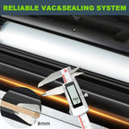 Precision Vacuum Machine,Pro Food Sealer with Built-in Cutter and Bag Storage(Up to 20 Feet Length), Both Auto&Manual Options,2 Modes,Includes 2 Bag Rolls 11”x16' and 8”x16',Compact Design
