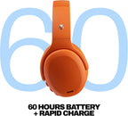 Skullcandy Crusher ANC 2 Wireless Over-Ear Bluetooth Headphones with Multi-Sensory Bass  Active Noise Cancelling  Up to 60 Hours Battery  Microphone for iPhone Android - Hazard