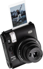 Fujifilm Instax Mini 99 Instant Camera Bundle with Fuji Instax Mini Instant Film Value Pack (20 Sheets) + Carrying Case - Brown + Photo Album – 64 Pockets + More