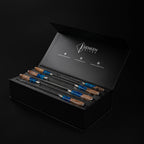 SENKEN 7-Piece Damascus Kitchen Knife Set - Tsunami Collection - 67-Layer Japanese VG10 Steel - Chef's Knife, Cleaver, Santoku, Bread, Boning, & More