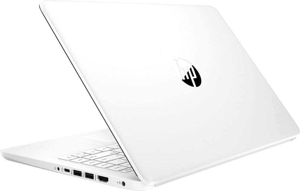HP 14" Business Laptop Computer with Microsoft Office 365  Intel Quad-Core Processor  64GB eMMC  4GB RAM  Windows 11 Laptop  PLUSERA Earphones  White