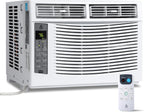 Window Air Conditioner, 6,000 BTU Capacity Covers 250 Sq Ft, Smart Home Compatible with Remote Control and with Wi-Fi Connectivity, Quick Install Window Unit for Bedrooms & Living Spaces