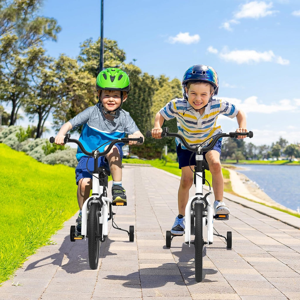 BABY JOY Kids Bike, 12 14 16 18 Inch Boys Girls Bike for 3-8 Years w/Training Wheels, 20 Inch Children Bicycle for 8+ Teens w/Kickstand, Handbrake, Coaster Brake & Removable Basket, Sporty Bicycle