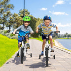 BABY JOY Kids Bike, 12 14 16 18 Inch Boys Girls Bike for 3-8 Years w/Training Wheels, 20 Inch Children Bicycle for 8+ Teens w/Kickstand, Handbrake, Coaster Brake & Removable Basket, Sporty Bicycle