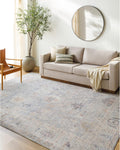 Livabliss x Becki Owens Marlene Vintage Medallion Area Rug, 9'2" x 12', Pale Blue