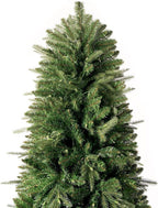 Naomi Home Traditional 7.5ft Prelit Artificial Christmas Tree with 1746 Branch Tips, 550 Warm Lights and Metal Stand, 52" Wide Realistic Fir Christmas Tree with Lights