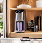 GE Profile Smart Grind & Brew Coffee Maker w/Podless Single Serve, 90oz Water Reservoir, 10 Cup Thermal Carafe, Voice Control, Adjustable Burr Grinder, SCA Certified, Barista-Quality, Stainless Steel