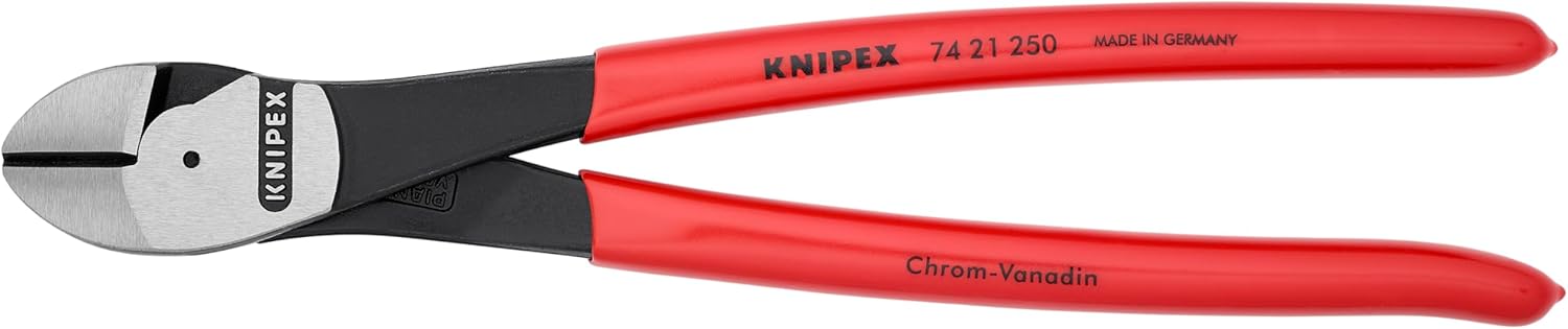 KNIPEX Tools 9K 00 80 129 US High Leverage Straight and Angled Diagonal Cutter Set, 2-Piece