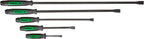 Mayhew Tools 61366GN Dominator Pry Bar Set, 8", 12", 17", 25" & 31" Curved Pry Bars, Green