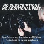 BlueDriver Bluetooth Pro OBDII Scan Tool for iPhone & Android - No Subscription Fee - OBD2 Car Scanner and Code Reader - Diagnose Check Engine, ABS, SRS, Airbag & 7000+ Issues on Vehicles 1996+
