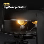 AutoFull M6 Ergonomic Gaming Chair – with 3rd-Gen Dynamic Lumbar Support, Lumbar & Leg Massage, Ventilated & Heated Seat, 360° Mechanical Armrests, Retractable Footrest (Black)