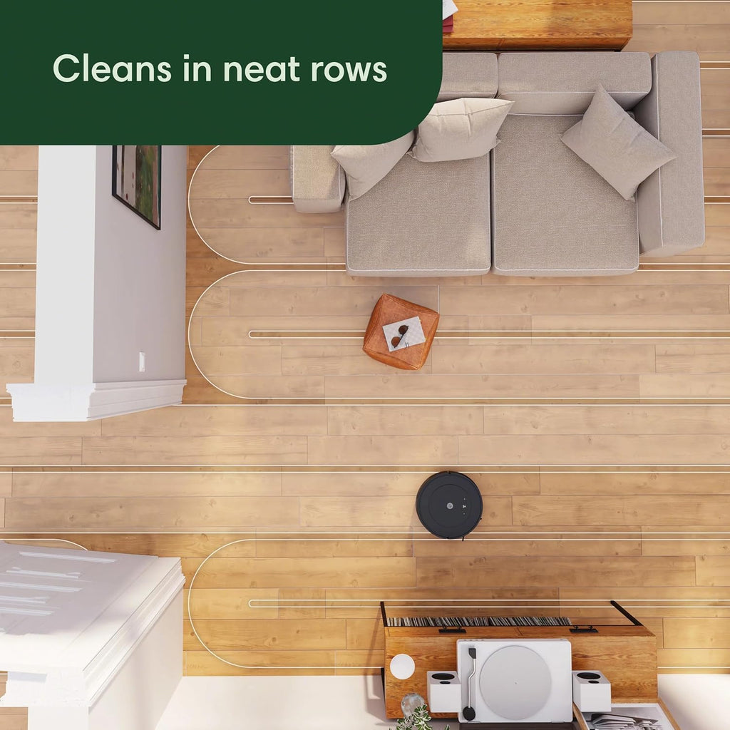 iRobot Roomba Robot Vacuum and Mop Combo (Y0140) - Vacuums & mops, Easy to use, Power-Lifting Suction, Multi-Surface Floors, Smart Navigation, Cleans in Neat Rows, Self-Charging, Bagless, Space-Saving