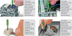 WAGO 210 Series 6pc Operating Tool Assortment Pack | Terminal Screwdriver Set | Partially Insulated Shaft | Includes (210-719), (210-720), (210-721), (210-648), (210-657), (210-658) | Terminal Block