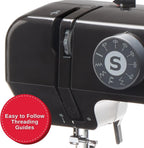 SINGER® M1000 Mending Machine (Black) with Accessories | 4 Built in Stitches deliver 32 Stitch Applications | Compact, Lightweight, Portable | Great for Light to Medium Weight Fabrics & Repairs