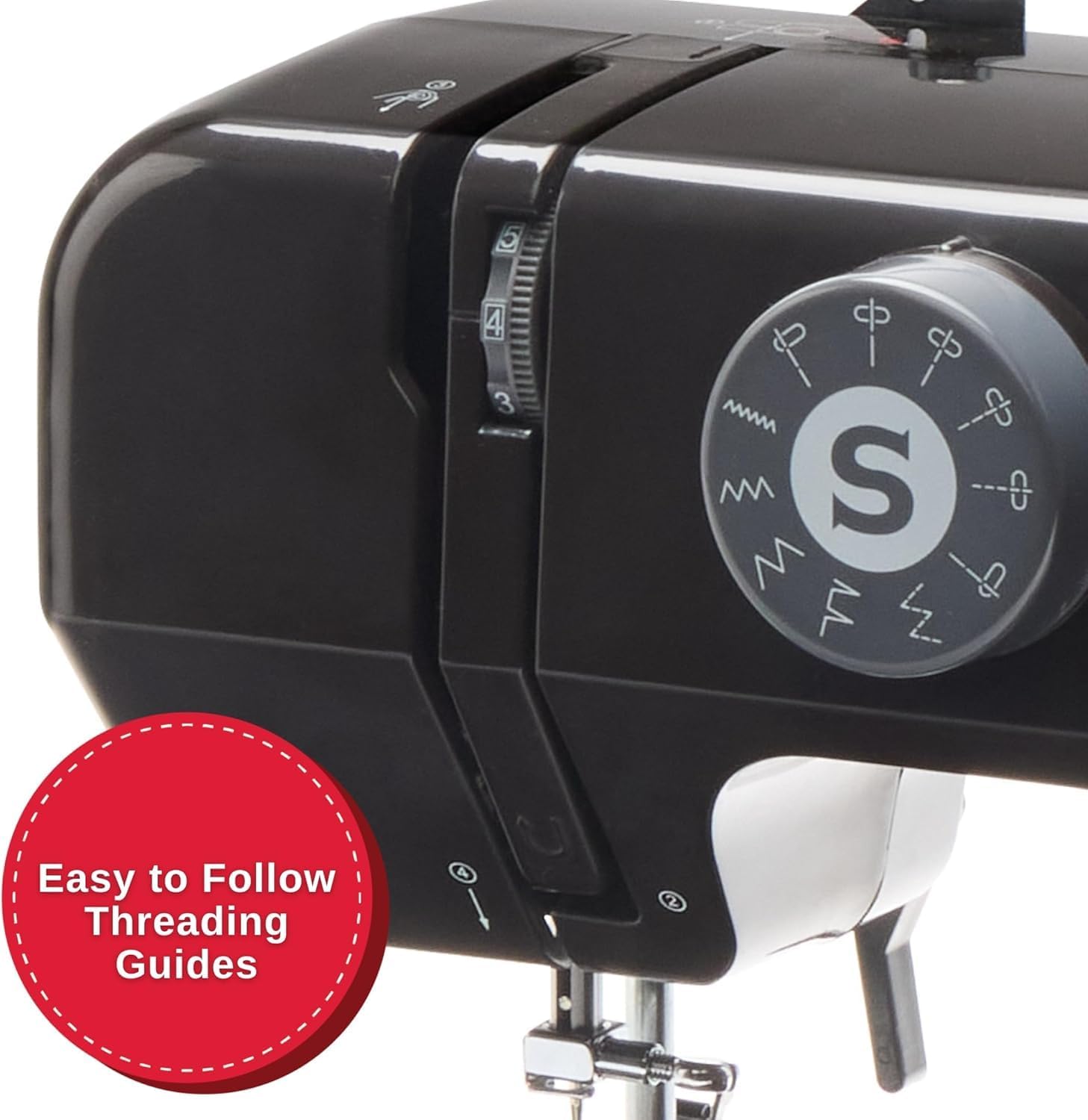 SINGER® M1000 Mending Machine (Black) with Accessories | 4 Built in Stitches deliver 32 Stitch Applications | Compact, Lightweight, Portable | Great for Light to Medium Weight Fabrics & Repairs