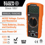 Klein Tools 80101 Circuit Breaker Finder Kit, GFCI Outlet and Receptacle Tester Kit, Multimeter, NCVT, Outlet Tester, Leads, 4-Piece