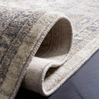 SAFAVIEH Sofia Collection 8' x 10' Ivory/Grey SOF330D Boho Tribal Oriental Distressed Non-Shedding Living Room Dining Bedroom Area Rug