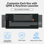Keychron K10 Full-Size Layout QMK Wireless Mechanical Keyboard, Bluetooth/Wired Hot-Swappable Gaming Keyboard with Keychron Super Brown Switch, RGB Backlight, PBT Keycaps for Mac/Windows-Version 2