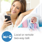 VTech RM7764-2HD Smart WiFi Baby Monitor with 2 Cameras  1080p HD Video  360° Pan & Tilt  10x Zoom  7" HD Parent Unit  Night Vision  Soothing Sounds  2-Way Talk  Temperature & Motion Detection