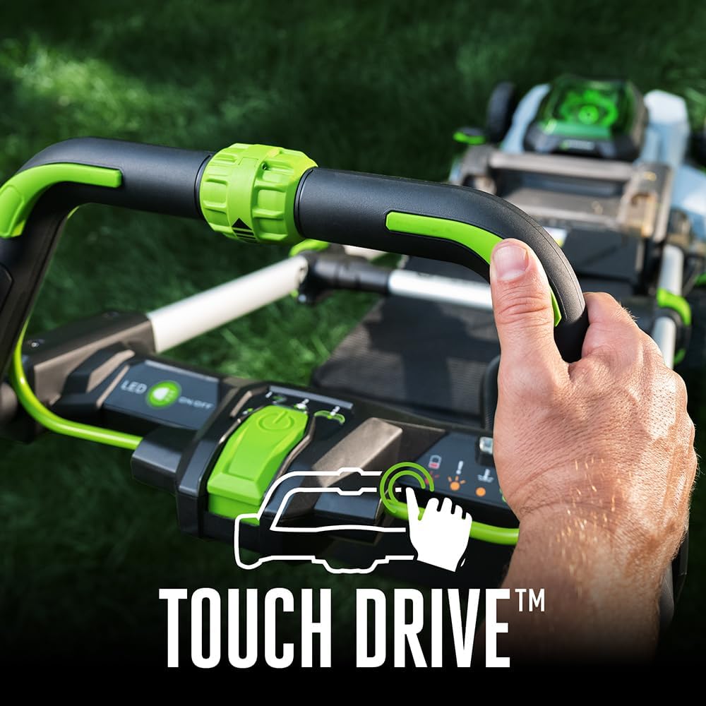 EGO Power+ Electric Lawn Mower  Self-Propelled Cordless with Touch Drive  Includes 56V 7.5Ah Battery and Rapid Charger – LM2125SP