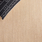 SAFAVIEH Area Rug 9x12 - Natural Fiber Collection - Large - Maize & Brown, Sisal, Woven Design with Border (NF141C)