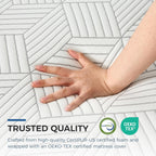 FATHOM Firm King Mattress 12 Inch Memory Foam Mattress King Size Bed in a Box for Back Pain Relief and Cool Sleep with Gel Foam and Removeable Fiberglass Free Cover, CertiPUR-US Certified