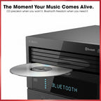 Sharp XL-BH250 Sharp 5-Disc Micro Shelf Executive Speaker System with Bluetooth  USB Port for MP3 Playback  AM/FM  Audio in for Digital Players