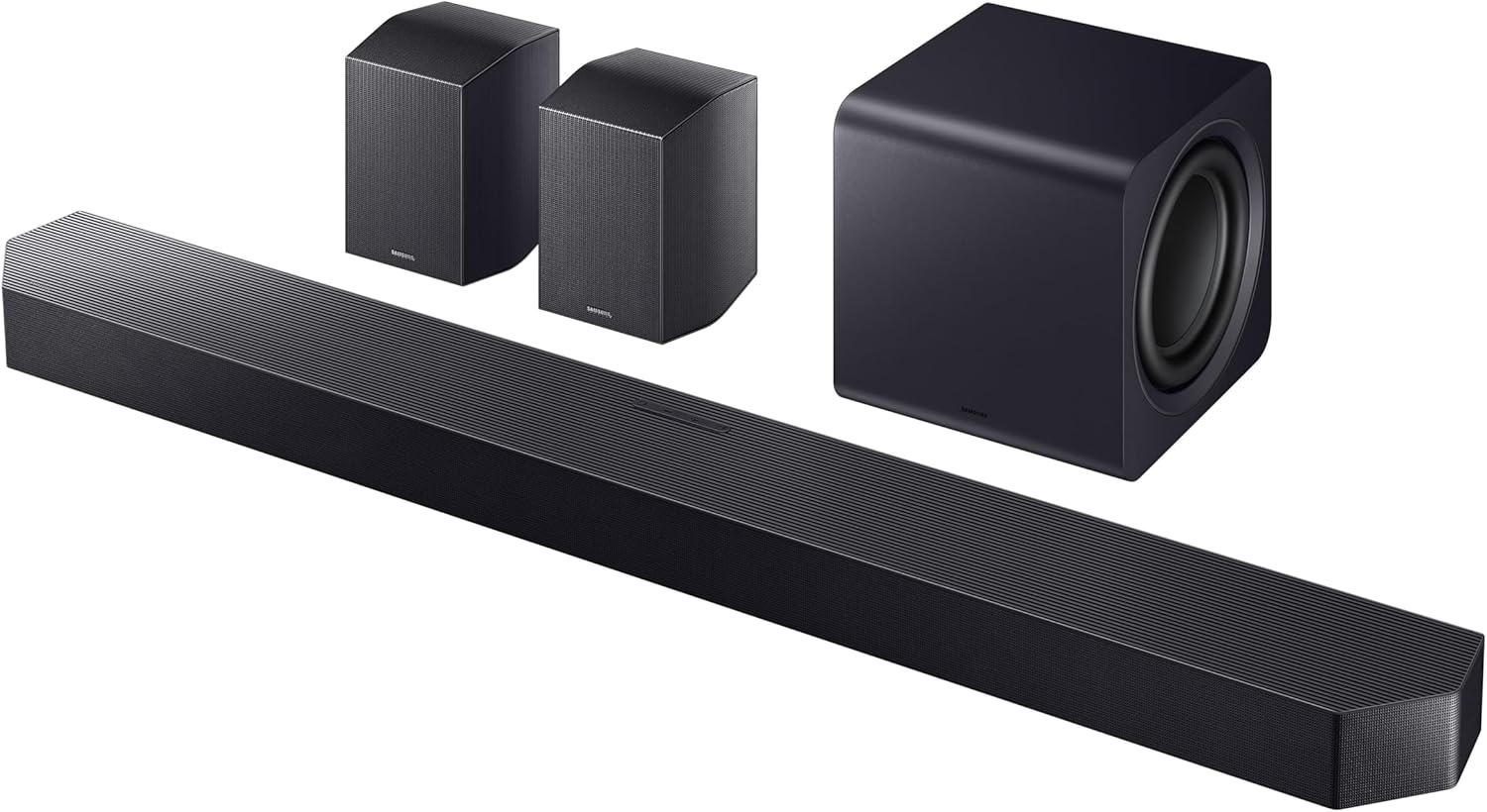 Samsung QN55S90FAFXZA 55 Inch 4K OLED Smart TV with a HW-Q990F Q Series Soundbar 11.1.4 Ch Subwoofer with Rear Speakers (2025)
