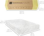 Best Choice Products 12 Inch, Green Tea Charcoal 12 Inch, Green Tea Charcoal Cooling Gel Memory Foam Mattress, Fiberglass Free, 3-Layer, Breathable - King, Medium Plush