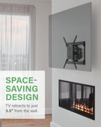 SANUS Full Motion TV Wall Mount for TVs up to 90" - Premium Design Extends 24" with Fingertip Swivel and Tilt - Easy 20 Minute Install - OLF24