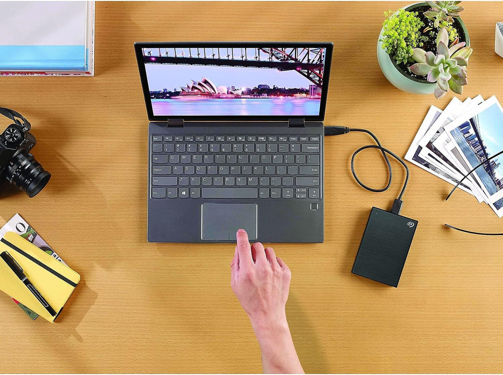 Seagate One Touch, 4TB, Password Activated Hardware encryption, Portable External Hard Drive, Portable External Hard Drive, PC, Notebook & Mac, USB 3.0, Black (STKZ4000400)