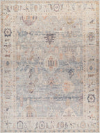Livabliss x Becki Owens Marlene Vintage Medallion Area Rug, 9'2" x 12', Pale Blue