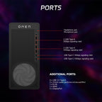 HP OMEN 16L Gaming Desktop  AMD Ryzen 7 8700F (Beats Intel i7-14700F)  NVIDIA RTX 5060  32GB DDR5 RAM  1TB SSD  W11P  Music Production Workstation  Bundle with Thunderobot KG3089R Gaming KB