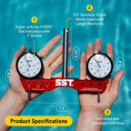 SST - Regular Mill & Lathe Tramming System - Tram, Align, & Square for Machine Calibration - For Angular Misalignment - Precise & Powerful - 0.0005” Dial Indicators - Designed in the USA