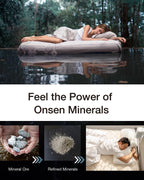 FULI Mattress Pad Infused with Restorative Japanese Onsen Minerals for Better Sleep, Rejuvenating Anti-Aging Hormesis Hot Spring Mattress Topper, Made in Japan - Twin Size (37.4" x 72.8")