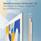 TCL 55 Inch Class NXTVISION Series Picture Frame Canvas Art TV | 55A300W  2024 Model | QLED 4K HDR Smart Google TV | 120HZ Dolby Atmos Audio | Voice Remote Alexa Google Apple Streaming Television