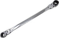 K Tool International XDDB27X30 Ratcheting Wrench Set, Extra Long Flexible Reversible Design, Dual Rotating Heads, Spline Plus Profile, Raised Box End, Tight Access Service