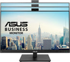 ASUS 27” 1080P Video Conference Monitor (BE279QSK) - Full HD  IPS  Built-in Adjustable 2MP Webcam  Mic Array  Speakers  Eye Care  Wall Mountable  Frameless  HDMI  DisplayPort  VGA  Height Adjustable