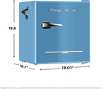 Frigidaire EFR176 1.6 cu. ft. Retro Bar Fridge with Side Bottle Opener (Blue)