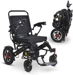 2020 New Folding Ultra Lightweight Electric Power Wheelchair, Silla de Ruedas Electrica, FDA Approved and Air Travel Allowed, Heavy Duty, Mobility Motorized, Portable Power (17.5′′ Seat Width)