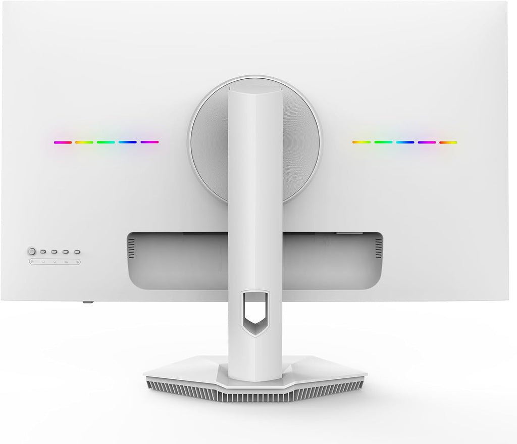 CRUA 27” Gaming Monitor  IPS UHD 3840x2160 4K 160Hz / FHD 320Hz Dual Mode White Computer Monitor  Rotating/Pivot & Height-Adjustable  AMD FreeSync  Built-in Speakers  PIP/PBP  HDMI 2.1 & DP 1.4