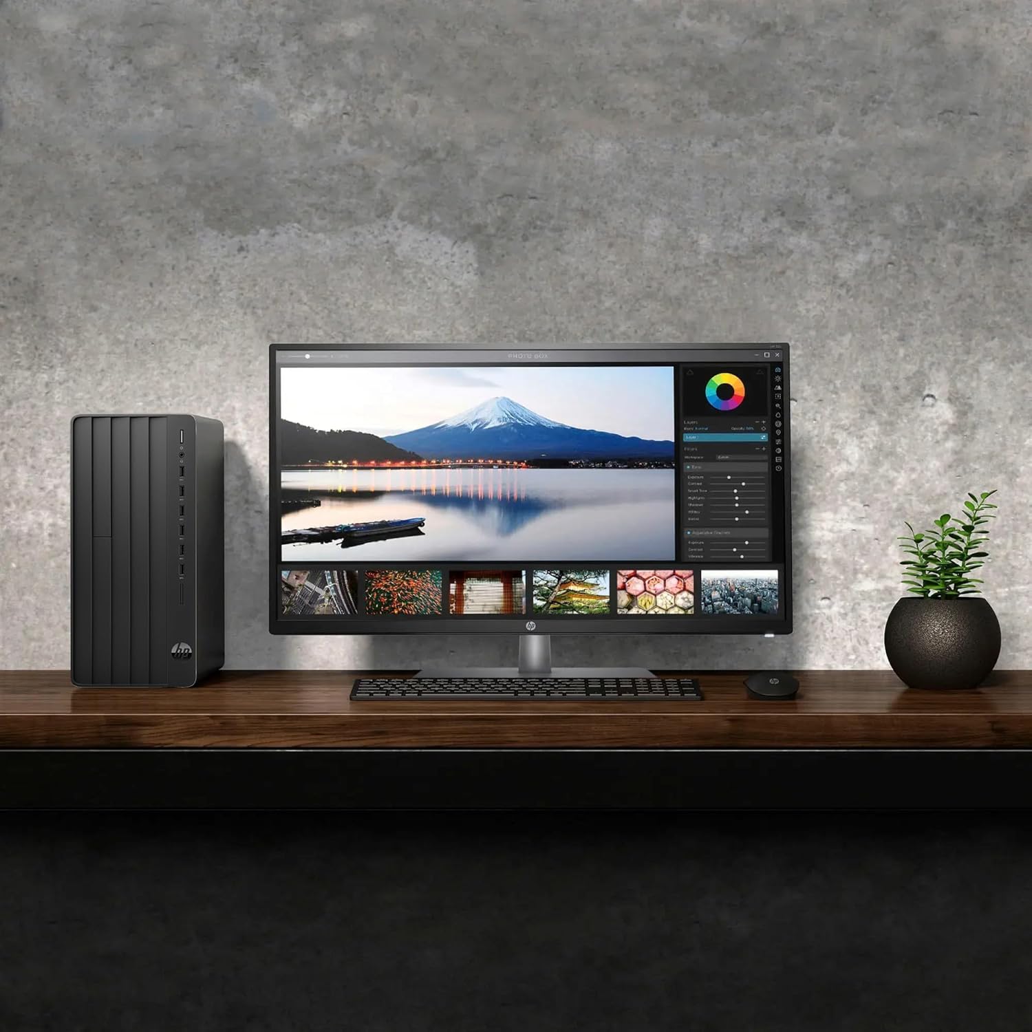 HP Desktop Computers Tower PC for Home and Business  Intel 14-Core i5-13500  32GB DDR4 RAM  1TB PCIe SSD  UHD Graphics 770  WiFi 6  Bluetooth 5.3  RJ-45  HDMI  VGA  Keyboard and Mouse  Windows 11