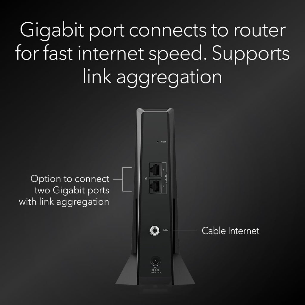 NETGEAR Nighthawk DOCSIS 3.1 Mid/high-Split Cable Modem (CM2500) – Approved for Today's Faster Speeds & Compatible with All Providers Incl. Xfinity  Spectrum  Cox - for Plans up to 2Gbps (Renewed)