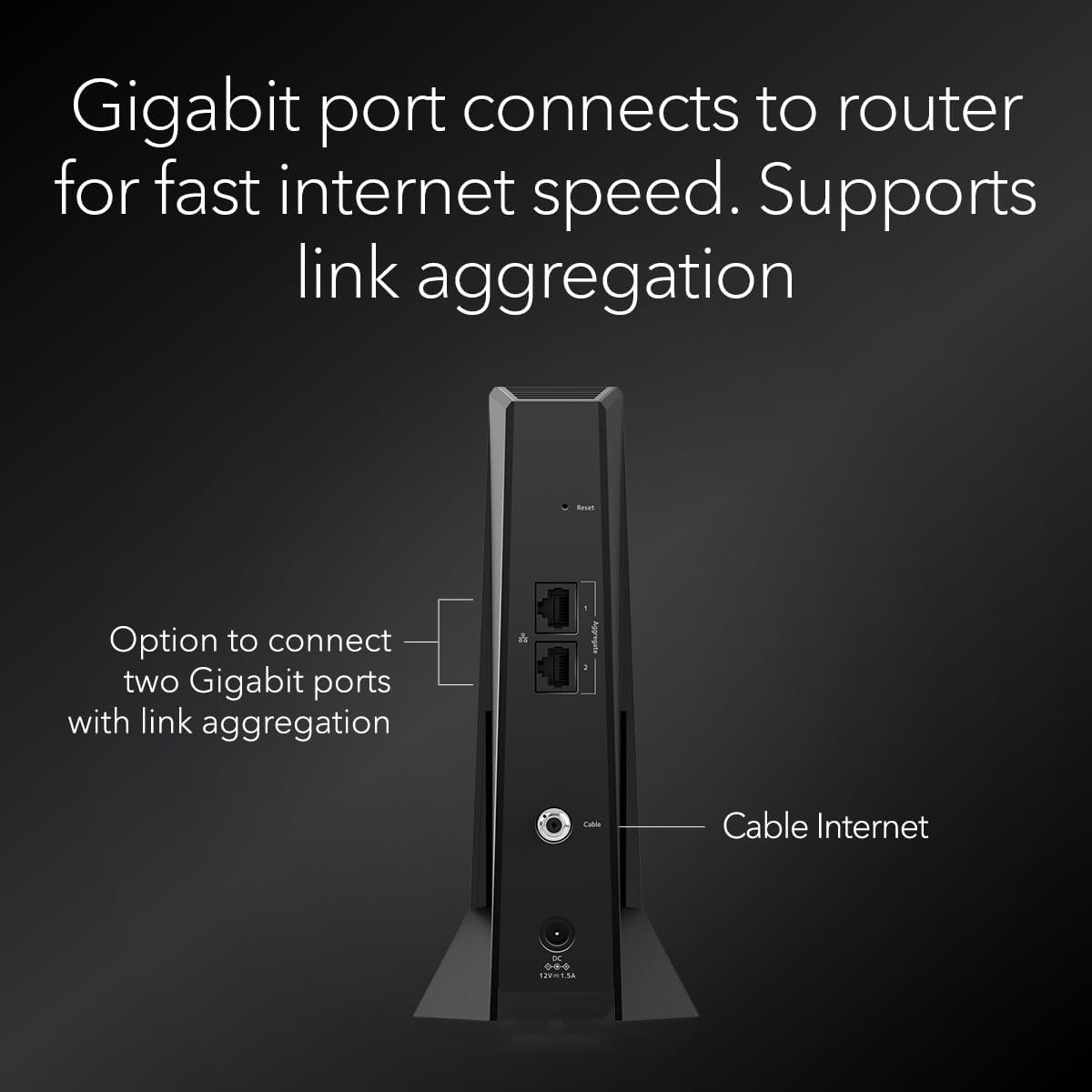NETGEAR Nighthawk DOCSIS 3.1 Mid/high-Split Cable Modem (CM2500-1AZNAS) – Approved for Today's Faster Speeds - Works with All Cable Providers Incl. Xfinity  Spectrum  Cox - Plans up to 2Gbps